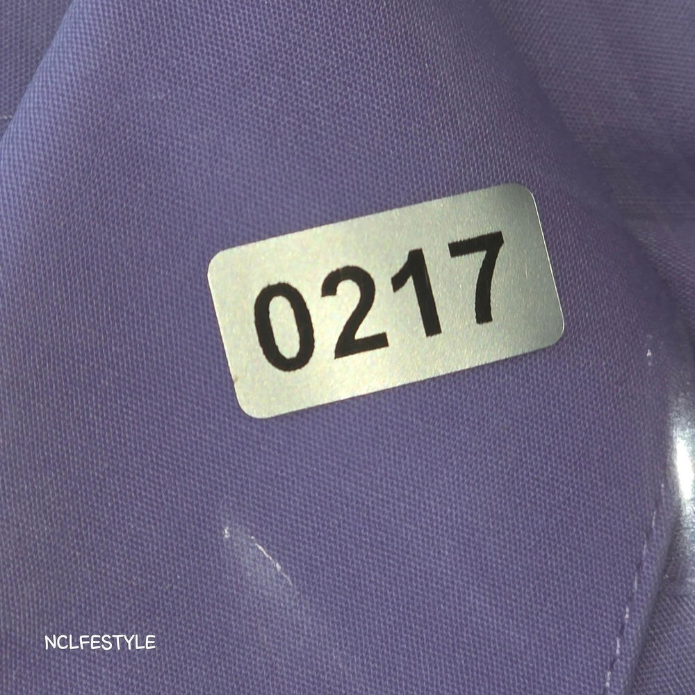 Colours Alexander Julian Mens XL 17.5 Purple Button Down Dress Shirt Long Sleeve - Picture 6 of 6